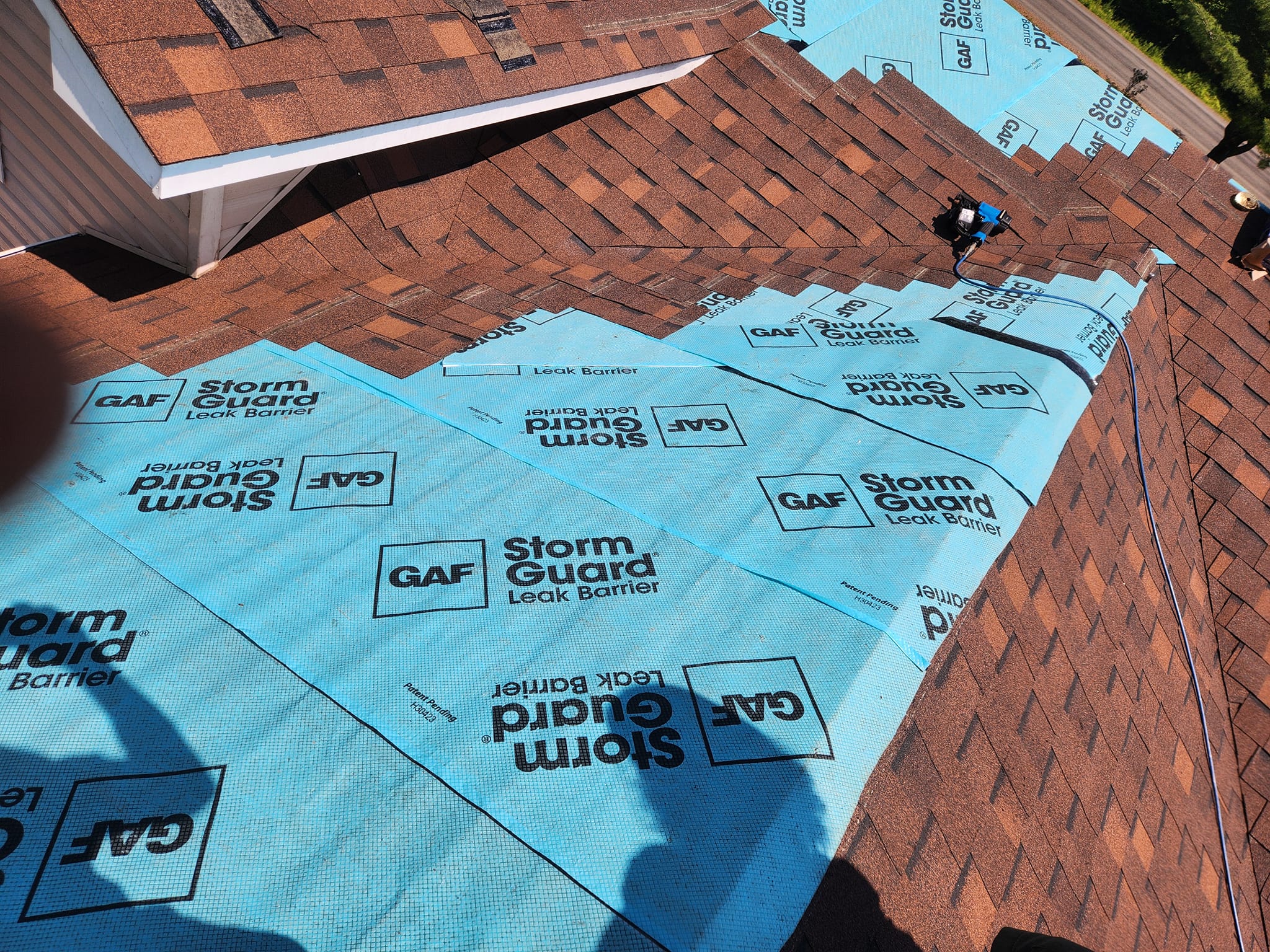 Completed roofing project